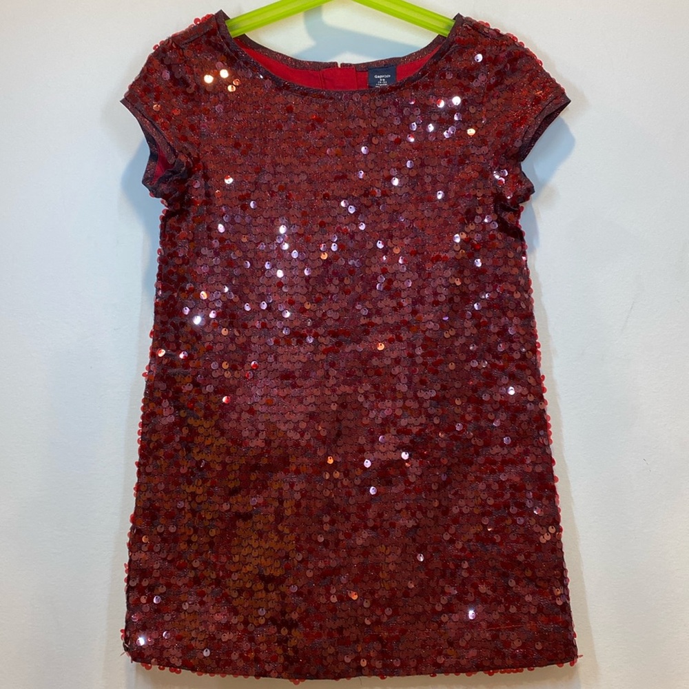 Gap Kids - Girls Sequin Shift Dress (Size XS, 4-5)